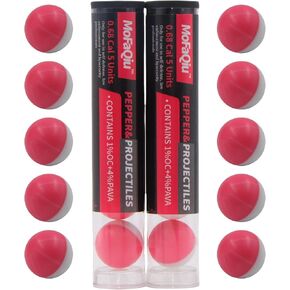 .68 Cal (1% OC+4% PAVA) Pepper Balls,racture Groove Design,Laser Seamless Welding,nanometer Powder Ultrafine, Diffusion Radius Increased by 80%,Compatible All .68 Caliber transmitters. in Saudi Arabia