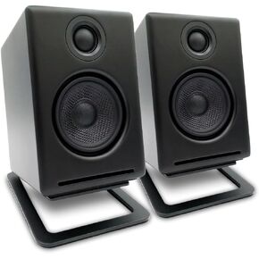 مكبرات صوت Audioengine A2 ذات إصدار محدود باللون الأسود غير اللامع مع DS1M باللون الأسود المعدني in Saudi Arabia