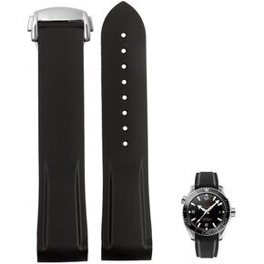 Rubber Watchband For Omega's New Seamaster 300 Speedmaster Planet Ocean 600 Silicone Watch Strap in Saudi Arabia