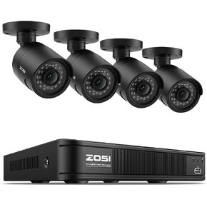 ZOSI 3K Lite Wired Security Camera System, 4 X 2MP CCTV Cameras, 500GB HDD in Kuwait
