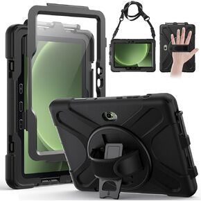 حالة Gerutek لـ Samsung Galaxy Tab Active4 Pro 2022/Tab Active Pro 2019 10.1 "، حالة حماية إسقاط صدمية شديدة التحمل مع حامل قلم القلم الرصاص حامي الشاشة 360 درجة. in Kuwait
