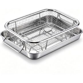 LIANYU Air Fryer Basket for Oven, 16’’x 12’’&12.5’’x 9.6’’ Air Fryer Tray in Saudi Arabia