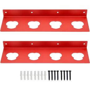 2 Pack Battery Holder for Milwa.....12V Tool, Wall Mount for Milwa.....12V Batteries Storage with Accessories, Wall Mount Storage Organizer Rack with 4 Slots in Saudi Arabia