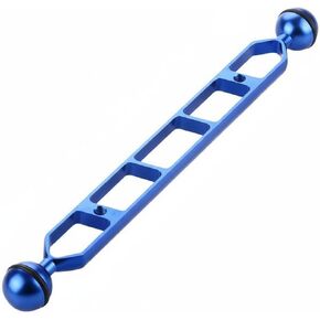 Diving Light Arm Extension Arm Twin Ball Mount Underwater Camera Aluminum Alloy Construction Buoyancy Support Suitable for Diving Enthusiasts Marine Exploration, Blue, 11 Inch in Saudi Arabia