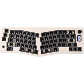 ABM066 Barebones Kit Alice-Layout VIA-programmable Hot Swappable 2.4Ghz Type-C Connectivities Compatible with(Black.) in Saudi Arabia