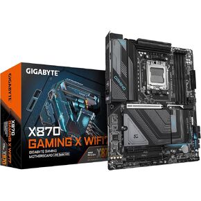 GIGABYTE X870 GAMING X WIFI7 Motherboard - Supports AMD Ryzen 9000 CPUs, 16+2+2 Phases VRM, up to 8000MHz DDR5 (OC), 1xPCIe 5.0, Wi-Fi 7, 2.5GbE LAN, USB 4 in Kuwait