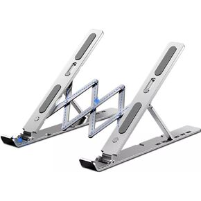 Portable Laptop Cooling Stand 11 to 17.3 Inch Aluminum Alloy Height Adjustable Riser Office Computer Radiator in Saudi Arabia