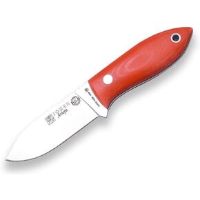 Joker BS9 Avispa CN117 Bushcraft Knife, 3.15 in Sandvik 14C28N Fixed Blade, Orange Canvas Micarta Handle, Kydex Sheath for Hunting, Survival, Camping, Fishing, Hiking and Bushcraft in Saudi Arabia