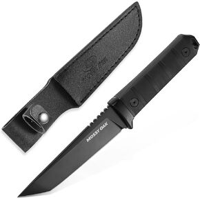 Mossy Oak 10" Fixed Blade Hunting Knife, 14C28N Full Tang Tanto Knife in Kuwait