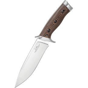 Gil Hibben Tundra Hunter Fixed Blade Knife – 420 HC Stainless Steel Blade, CNC Machined G10 Handle Scales, Stainless Steel Pommel – Rugged Hunting Knife for Outdoorsmen - 11" Overall in Kuwait