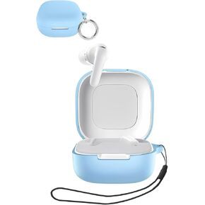 Case for Anker Soundcore P30i Earbuds, Soft Silicone Shock Full Body Protection, Includes Keychain and Lanyard, Anti-Lost Design, Does Not Affect Charging, Sky Blue in Kuwait