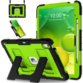 حافظة WESOROL لجهاز iPad Air 13 بوصة M4 2026/M3 2025/M2 2024، غطاء مقاوم للصدمات لحماية الجسم بالكامل من السقوط لجهاز iPad Air 13 بوصة مع مسند كبير وحامل أقلام وحزام كتف، أسود داكن in Kuwait