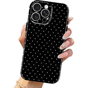 For iPhone 17 Pro Max Case Cute Polka Dot Slim Shockproof Cover, Pink in Saudi Arabia
