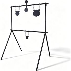 3mm Thick Steel Targets with 32-60'' Tall Adjustable Stand for Pistol, .22LR, Airgun, BB Gun Training & Outdoor Shooting Practice in Saudi Arabia