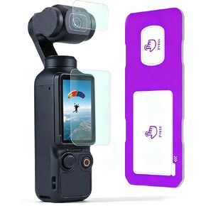 AR+AF Screen Lens Protector for DJI Pocket 4/3, Auto-Align Frame, 9H HD Anti-Scratch Bubble Free Tempered Glass in Kuwait