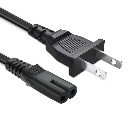 2 Prong AC Power Cord for Samsung UN40 UN43 UN48 UN49 UN50 UN55 UN60 UN65 UN70 UN75 UN78 Series 4k Smart TV P/N 3903-000599 3903-000853 3903-001117 C7 Charger Replacement AC Power Cord Cable in Kuwait