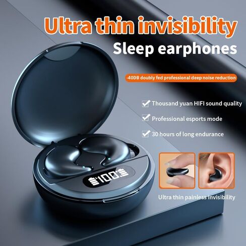 Wireless Bluetooth 5.4 Sleep Earbuds in Ear Light-Weight Headphones Mini Sleep Headphones Small Design for Sleeping Running Workouts and So On in Kuwait