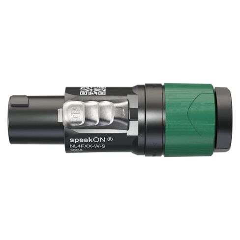 12 NEUTRIK NL4FXX-W-S 4-Pole SPEAKON Cable Mount Connector, Black and Green in Saudi Arabia