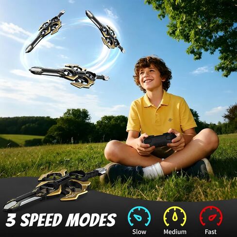 Flying Sword RC Airplane, Flying-Sword Toy, Indoor Foam Stunt Quadcopter Remote Control Drone with Light, 360° Flip, Gravity Sensing, Stunt Roll in Saudi Arabia