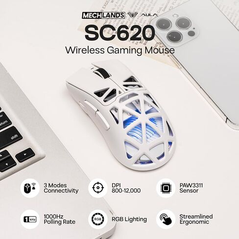 MechLands M108 Silent Office Keyboard with SC620 Gaming Mouse in Kuwait