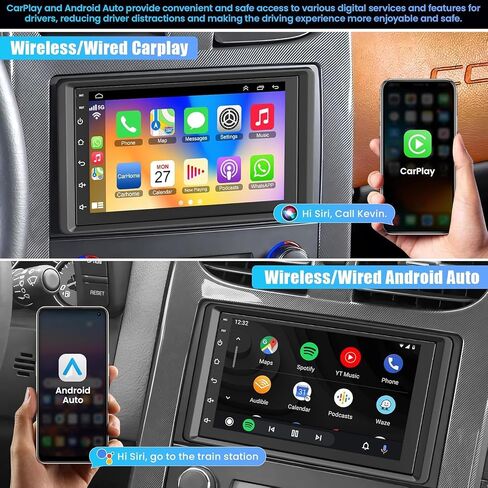 4G+128G Car Radio for 2003-2006 Chevrolet Chevy Silverado Impala Tahoe/GMC Sierra Yukon, 8-core 7" IPS Touch Screen Car Stereo Build-in GPS, CarPlay/Android Auto, Backup Camera/DSP/SWC, Android 15 in Kuwait