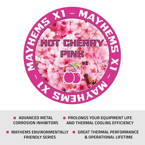 Mayhems - X1 Concentrate PC Coolant - Computer Water Cooling Fluid - Liquid Cooling, Eco Friendly Series, 250 ml, Hot Cherry Pink in Saudi Arabia