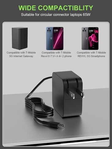AC Power Adapter Compatible with T-Mobile Arcadyan KVD21 5G Gateway WiFi 6 Home Internet Modem Router & T-Mobile Revvl Phone Type-c Charger Power Supply Adapter Cord Fast Charging in Saudi Arabia