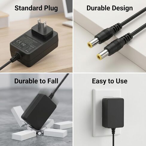 10V Charger for Dogtra Remote Training Collar Compatible with Dogtra 1900S 1902S 2300NCP 2500B 3500NCP 3502NCP Remote Trainer Collar for Replacement HK-AJ-100A150-US AC/DC Power Cord Adapter in Kuwait