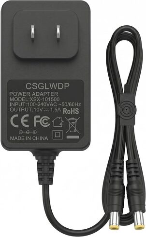10V Charger for Dogtra Remote Training Collar Compatible with Dogtra 1900S 1902S 2300NCP 2500B 3500NCP 3502NCP Remote Trainer Collar for Replacement HK-AJ-100A150-US AC/DC Power Cord Adapter in Kuwait