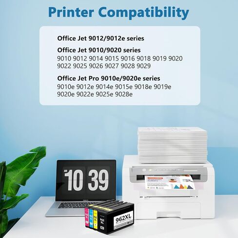 962XL Ink Cartridges Combo Pack Compatible for HP 962XL 9015e 9010 9020 Ink in Saudi Arabia