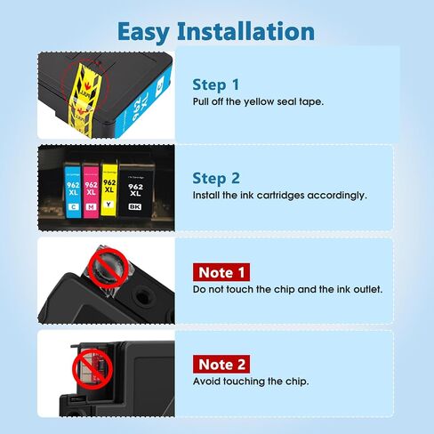 962XL Ink Cartridges Combo Pack Compatible for HP 962XL 9015e 9010 9020 Ink in Saudi Arabia