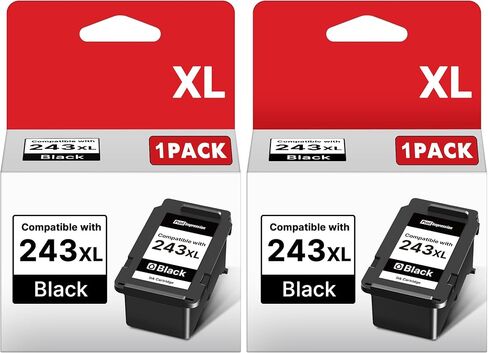 PG-243 Black Ink Cartridge Replacement for Canon 243 Black Ink XL (2-Pack) in Saudi Arabia