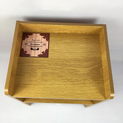 Aurveo Furniture, Double‑Tier Wood Organizer Shelf for Desktop Countertop Household Storage in Kuwait