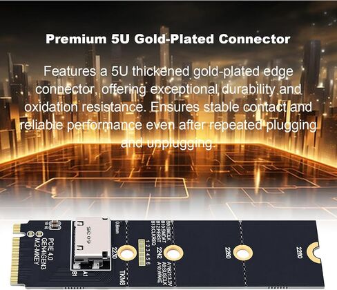 M.2 NVMe to OCuLink PCIe 4.0 Adapter in Kuwait