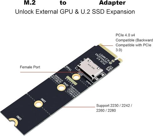 M.2 NVMe to OCuLink PCIe 4.0 Adapter in Kuwait