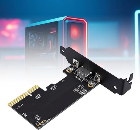 Zunate PCIe to OCuLink SFF8612 Adapter Card, PCIe 4.0 x4, Low Profile in Kuwait