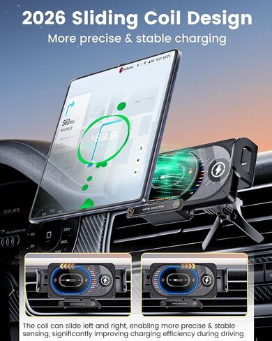 15W Fast Charging Wireless Car Charger Mount for Z Fold 7 6 5 4 3 2 in Saudi Arabia