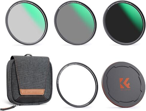 K&F CONCEPT 82mm Magnetic Filter CPL+ND8+ND64+Magnetic Basic Ring+Lens Cap in Saudi Arabia