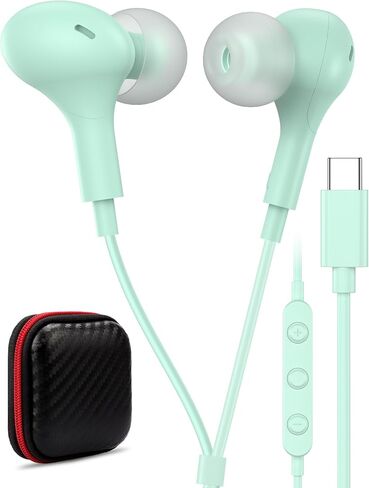 USB C Headphone for Samsung S26 S25 FE S24 A16 A17 Z Wired Earbuds Magnetic in Kuwait