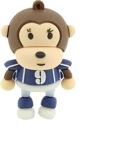 CHUYI Cute Monkey Design 64GB USB 2.0 Flash Drive Wedding Soft PVC Pen Drive Novelty Memory Stick Data Storage Cool Thumb Drive Funny U Disk Gift in Kuwait