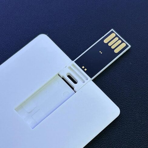 Custom Credit Card USB Flash Drives 10 Pack, Personalized Logo Text Bulk - as Corporate Gifts and Promotional Giveaways (8GB, 10PACK) in Saudi Arabia