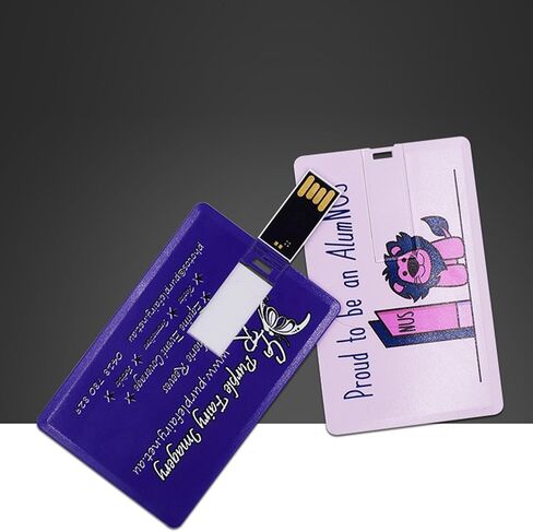 Custom Credit Card USB Flash Drives 10 Pack, Personalized Logo Text Bulk - as Corporate Gifts and Promotional Giveaways (8GB, 10PACK) in Saudi Arabia