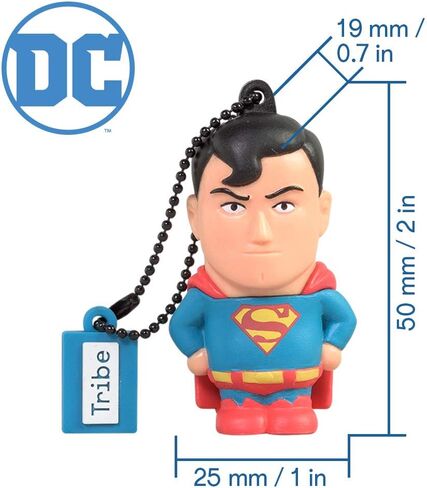 USB stick 16 GB Superman - Original DC Comics 2.0 Flash Drive, Tribe FD031501, clear in Kuwait