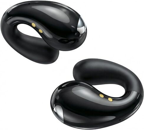 Boytond Ultra Open Ear Earbuds - Comfort Clip On Earbuds, Wireless Bone Headphones Design for Long Listening, Fast Charging for Running, Sports, and Travel, Graphite Black in Kuwait