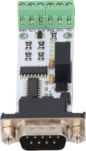 Cuifati RS232 to TTL Serial Port Converter Module with Overcurrent ESD Guard, Original SP3232 Stable Performance, DB9 Male Interface, Magnetic Isolation Circuits, 5V Powered PCB Module in Kuwait