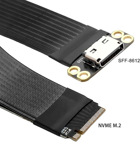 M.2 MVME to Oculink Adapter, PCIe 4.0 x4 to SFF-8611 OCuLink Cable 15cm in Kuwait