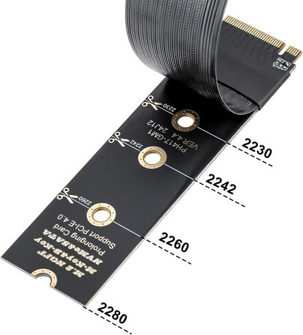 M.2 MVME to Oculink Adapter, PCIe 4.0 x4 to SFF-8611 OCuLink Cable 15cm in Kuwait