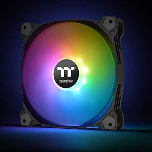 Thermaltake Pure Plus 12 RGB TT Premium Edition 120mm Software Enabled Circular 9 Controllable LEDs RGB PWM Case Radiator Fan 3Pack, TT RGB PLUS Software, AI Interactive Voice Control CL-F063-PL12SW-A in Kuwait
