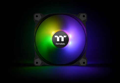 Thermaltake Pure Plus 12 RGB TT Premium Edition 120mm Software Enabled Circular 9 Controllable LEDs RGB PWM Case Radiator Fan 3Pack, TT RGB PLUS Software, AI Interactive Voice Control CL-F063-PL12SW-A in Kuwait