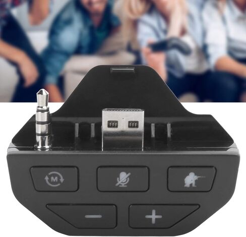 Headset Adapter for Game Controller One, Sound Booster for Cat and Stereo Game (Black) in Saudi Arabia